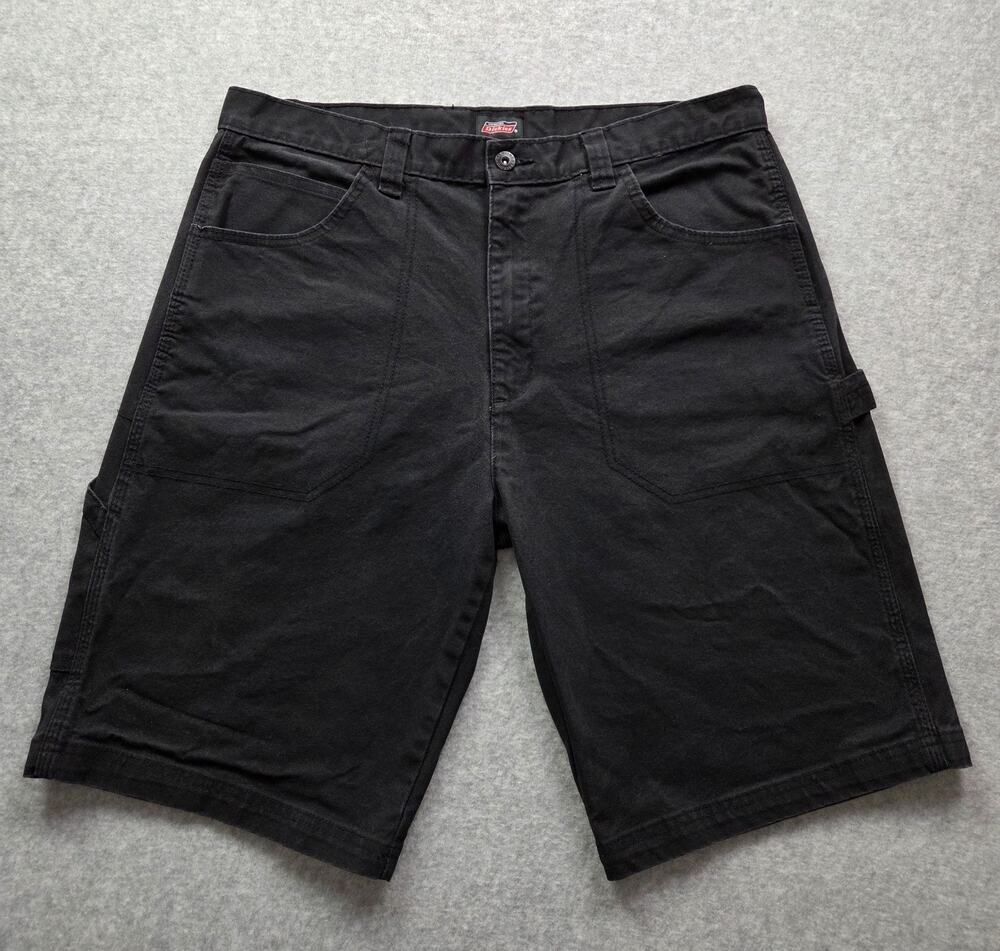 Dickies Black Stretch Carpenter Shorts Men's Size 36 Utility Workwear Skater